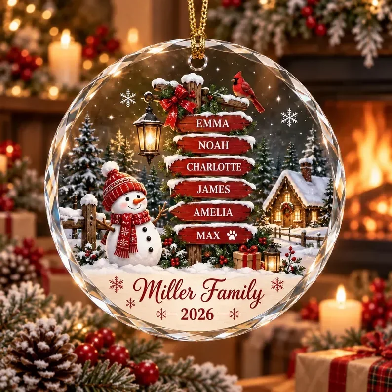 Round Glass Ornament